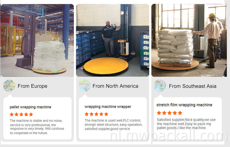 Houten palletwikkelaar met fabrieksprijs te koop / geëxporteerde rekfoliewikkelmachine